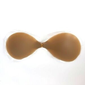 BOOMBA Invisibra Beige Size A Ultra-Thin Silicone Adhesive Strapless Backless